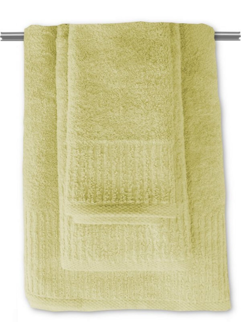 Σετ Πετσέτες Μπάνιου Βαμβακερές Λαχανί 550gsm Γαρύφαλλο | Γαρύφαλλο - Λευκά Είδη